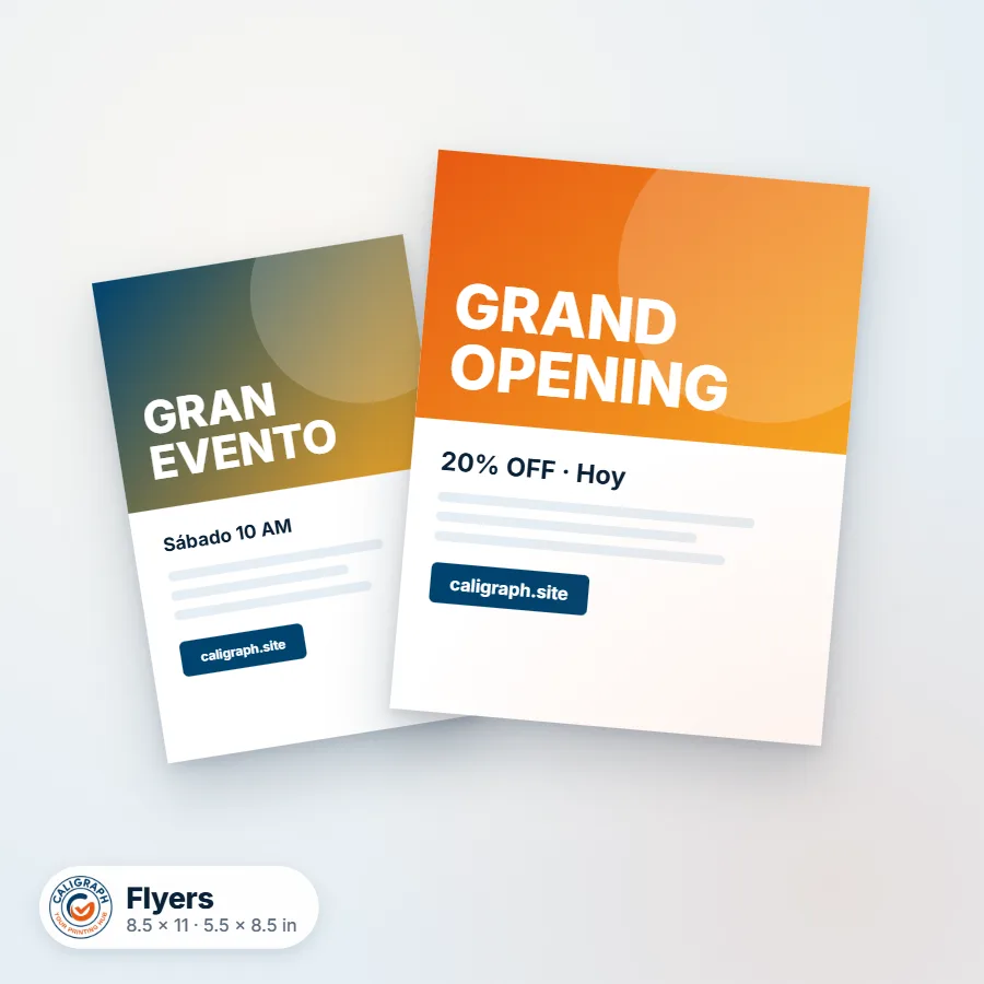 Flyers – Caligraph